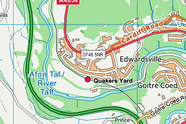 CF46 5NR map - OS VectorMap District (Ordnance Survey) CF46 5NR map - OS VectorMap District (Ordnance Survey)