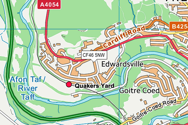 CF46 5NW map - OS VectorMap District (Ordnance Survey) CF46 5NW map - OS VectorMap District (Ordnance Survey)