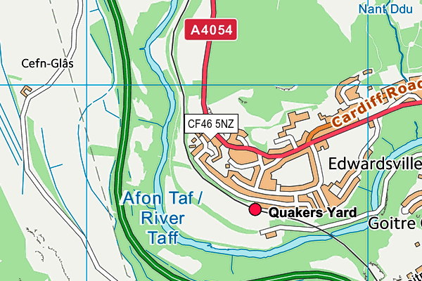 CF46 5NZ map - OS VectorMap District (Ordnance Survey) CF46 5NZ map - OS VectorMap District (Ordnance Survey)