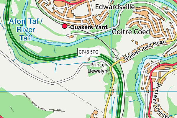 CF46 5PG map - OS VectorMap District (Ordnance Survey) CF46 5PG map - OS VectorMap District (Ordnance Survey)