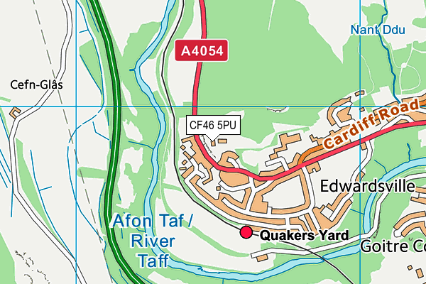 CF46 5PU map - OS VectorMap District (Ordnance Survey) CF46 5PU map - OS VectorMap District (Ordnance Survey)