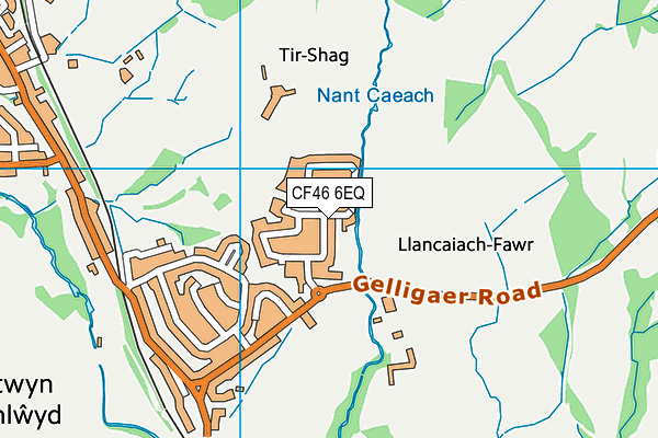 CF46 6EQ map - OS VectorMap District (Ordnance Survey) CF46 6EQ map - OS VectorMap District (Ordnance Survey)