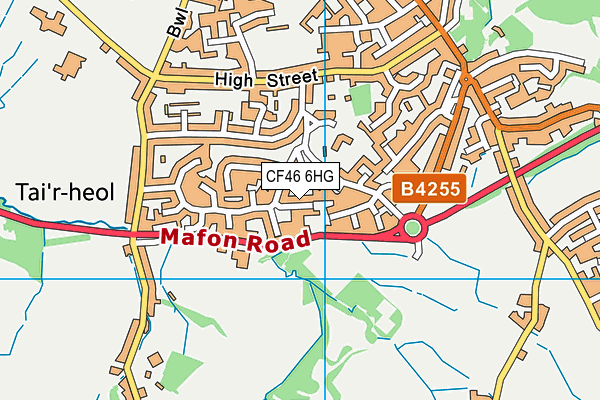 CF46 6HG map - OS VectorMap District (Ordnance Survey) CF46 6HG map - OS VectorMap District (Ordnance Survey)