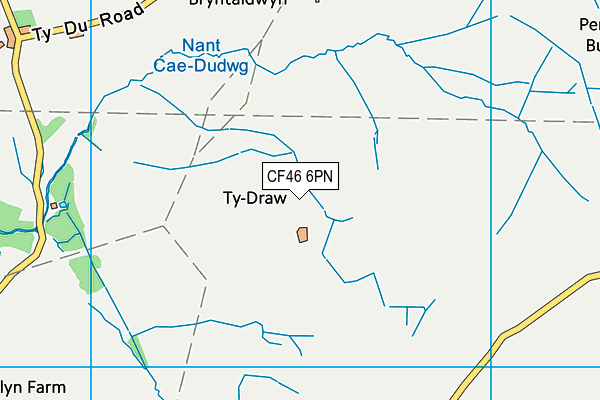 CF46 6PN map - OS VectorMap District (Ordnance Survey) CF46 6PN map - OS VectorMap District (Ordnance Survey)
