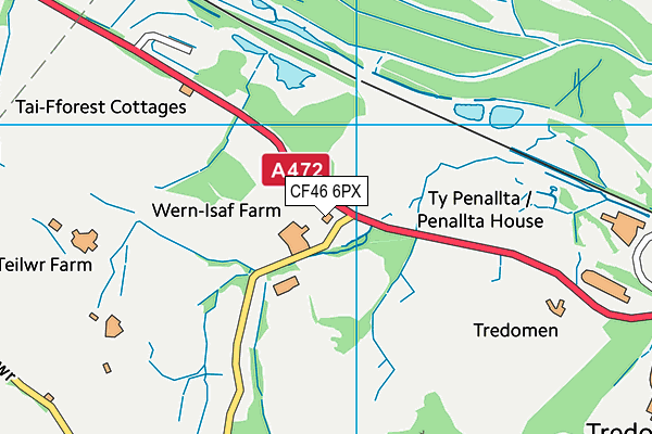 CF46 6PX map - OS VectorMap District (Ordnance Survey) CF46 6PX map - OS VectorMap District (Ordnance Survey)