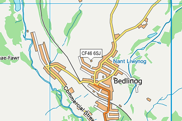 CF46 6SJ map - OS VectorMap District (Ordnance Survey) CF46 6SJ map - OS VectorMap District (Ordnance Survey)