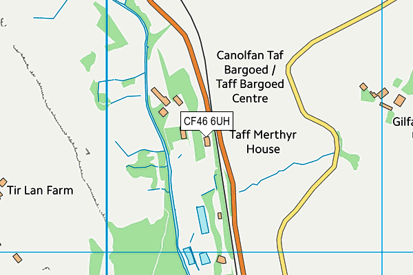 CF46 6UH map - OS VectorMap District (Ordnance Survey) CF46 6UH map - OS VectorMap District (Ordnance Survey)