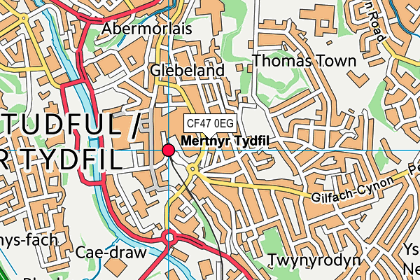 CF47 0EG map - OS VectorMap District (Ordnance Survey) CF47 0EG map - OS VectorMap District (Ordnance Survey)