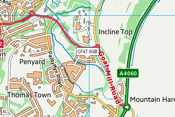 CF47 0GB map - OS VectorMap District (Ordnance Survey) CF47 0GB map - OS VectorMap District (Ordnance Survey)