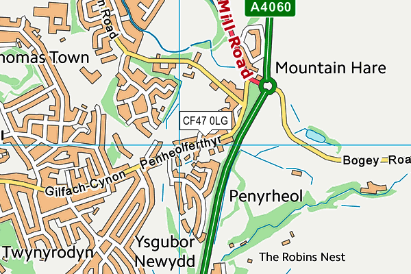 CF47 0LG map - OS VectorMap District (Ordnance Survey) CF47 0LG map - OS VectorMap District (Ordnance Survey)