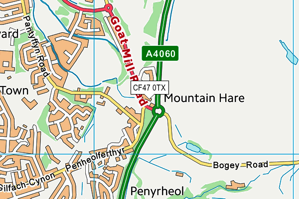 CF47 0TX map - OS VectorMap District (Ordnance Survey) CF47 0TX map - OS VectorMap District (Ordnance Survey)