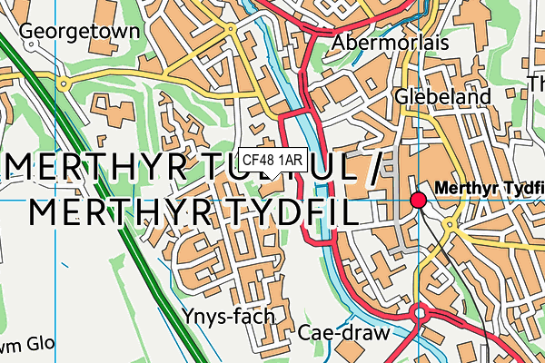 CF48 1AR map - OS VectorMap District (Ordnance Survey) CF48 1AR map - OS VectorMap District (Ordnance Survey)