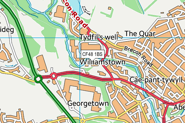 CF48 1BS map - OS VectorMap District (Ordnance Survey) CF48 1BS map - OS VectorMap District (Ordnance Survey)