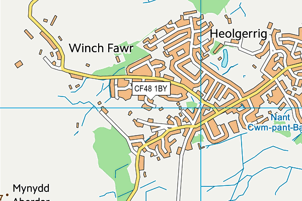 CF48 1BY map - OS VectorMap District (Ordnance Survey) CF48 1BY map - OS VectorMap District (Ordnance Survey)