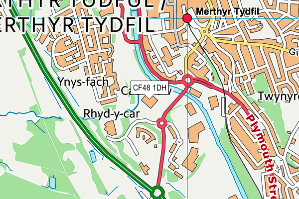 CF48 1DH map - OS VectorMap District (Ordnance Survey) CF48 1DH map - OS VectorMap District (Ordnance Survey)