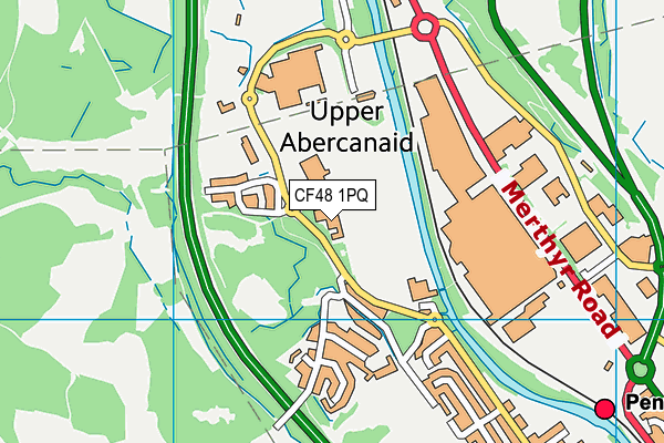 CF48 1PQ map - OS VectorMap District (Ordnance Survey) CF48 1PQ map - OS VectorMap District (Ordnance Survey)