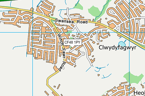 CF48 1PY map - OS VectorMap District (Ordnance Survey) CF48 1PY map - OS VectorMap District (Ordnance Survey)