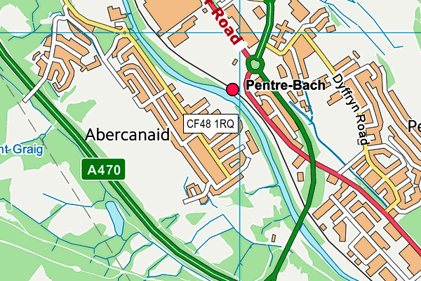 CF48 1RQ map - OS VectorMap District (Ordnance Survey) CF48 1RQ map - OS VectorMap District (Ordnance Survey)