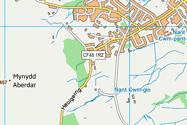 CF48 1RZ map - OS VectorMap District (Ordnance Survey) CF48 1RZ map - OS VectorMap District (Ordnance Survey)