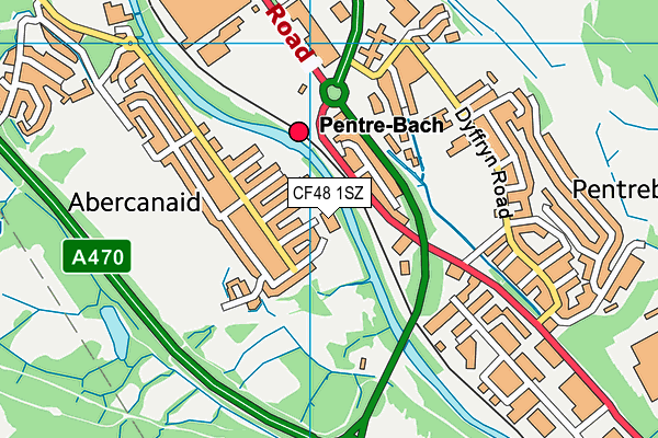 CF48 1SZ map - OS VectorMap District (Ordnance Survey) CF48 1SZ map - OS VectorMap District (Ordnance Survey)