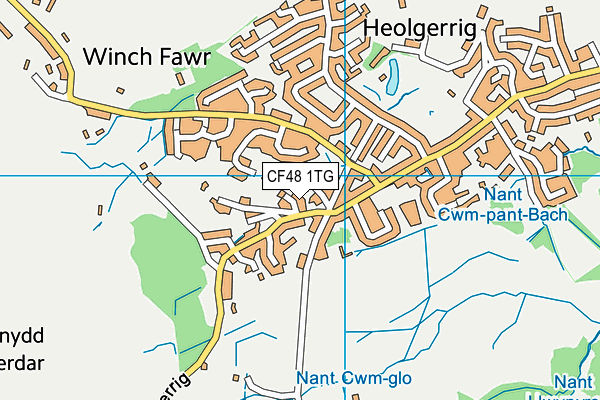 CF48 1TG map - OS VectorMap District (Ordnance Survey) CF48 1TG map - OS VectorMap District (Ordnance Survey)