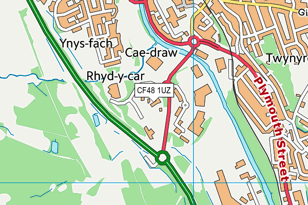 CF48 1UZ map - OS VectorMap District (Ordnance Survey) CF48 1UZ map - OS VectorMap District (Ordnance Survey)