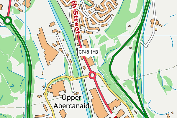 CF48 1YB map - OS VectorMap District (Ordnance Survey) CF48 1YB map - OS VectorMap District (Ordnance Survey)