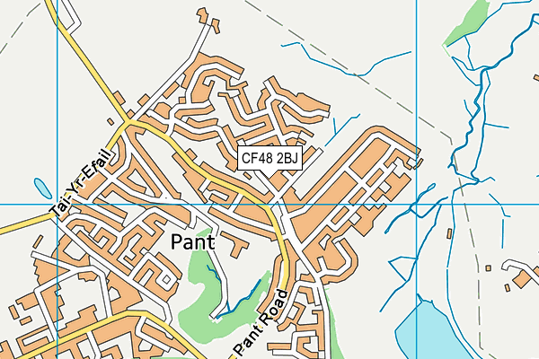 CF48 2BJ map - OS VectorMap District (Ordnance Survey) CF48 2BJ map - OS VectorMap District (Ordnance Survey)