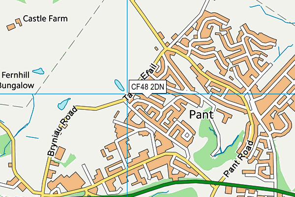 CF48 2DN map - OS VectorMap District (Ordnance Survey) CF48 2DN map - OS VectorMap District (Ordnance Survey)