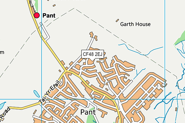 CF48 2EJ map - OS VectorMap District (Ordnance Survey) CF48 2EJ map - OS VectorMap District (Ordnance Survey)
