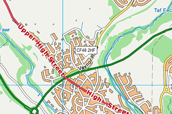 CF48 2HF map - OS VectorMap District (Ordnance Survey) CF48 2HF map - OS VectorMap District (Ordnance Survey)