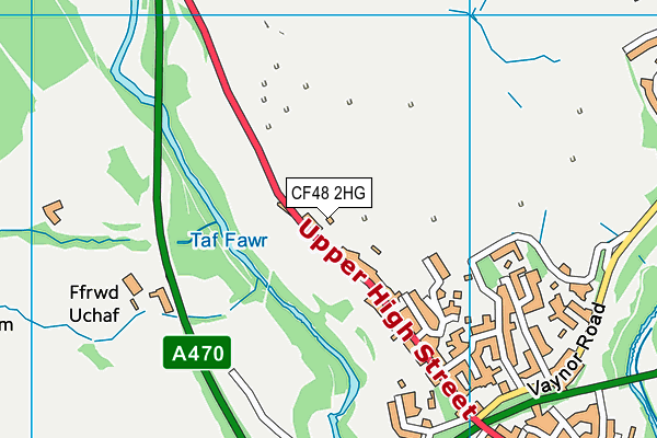 CF48 2HG map - OS VectorMap District (Ordnance Survey) CF48 2HG map - OS VectorMap District (Ordnance Survey)