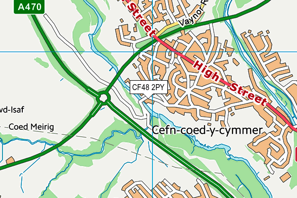 CF48 2PY map - OS VectorMap District (Ordnance Survey) CF48 2PY map - OS VectorMap District (Ordnance Survey)