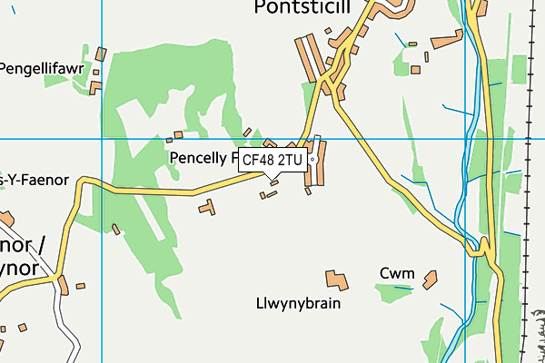 CF48 2TU map - OS VectorMap District (Ordnance Survey) CF48 2TU map - OS VectorMap District (Ordnance Survey)