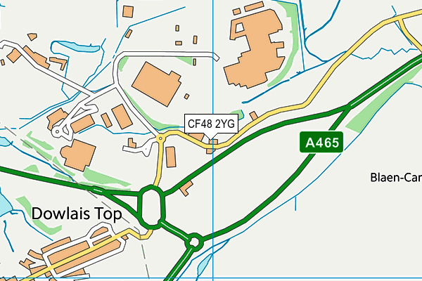 CF48 2YG map - OS VectorMap District (Ordnance Survey) CF48 2YG map - OS VectorMap District (Ordnance Survey)