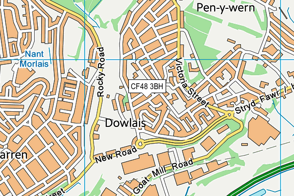 CF48 3BH map - OS VectorMap District (Ordnance Survey) CF48 3BH map - OS VectorMap District (Ordnance Survey)