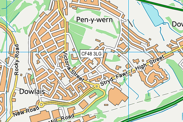 CF48 3LG map - OS VectorMap District (Ordnance Survey) CF48 3LG map - OS VectorMap District (Ordnance Survey)