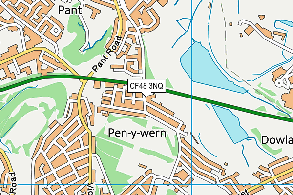 CF48 3NQ map - OS VectorMap District (Ordnance Survey) CF48 3NQ map - OS VectorMap District (Ordnance Survey)
