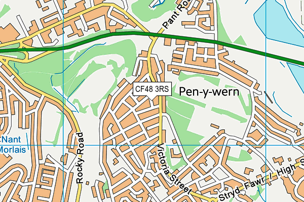 CF48 3RS map - OS VectorMap District (Ordnance Survey) CF48 3RS map - OS VectorMap District (Ordnance Survey)