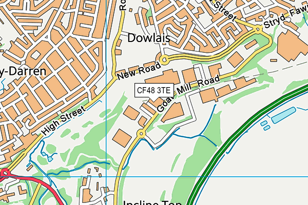 CF48 3TE map - OS VectorMap District (Ordnance Survey) CF48 3TE map - OS VectorMap District (Ordnance Survey)