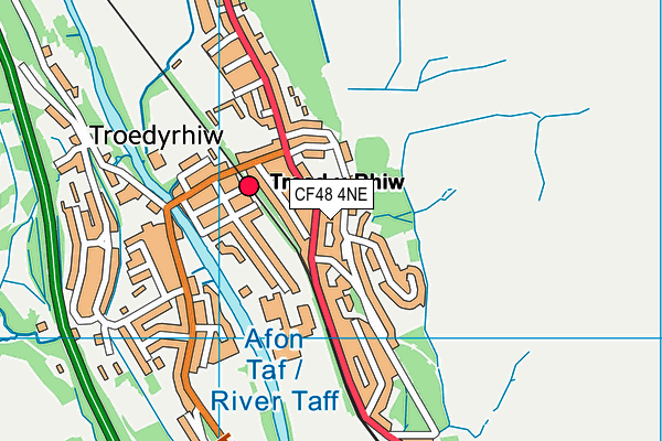 CF48 4NE map - OS VectorMap District (Ordnance Survey) CF48 4NE map - OS VectorMap District (Ordnance Survey)