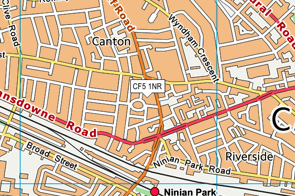 CF5 1NR map - OS VectorMap District (Ordnance Survey) CF5 1NR map - OS VectorMap District (Ordnance Survey)
