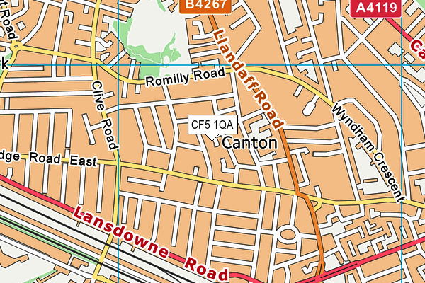 CF5 1QA map - OS VectorMap District (Ordnance Survey) CF5 1QA map - OS VectorMap District (Ordnance Survey)