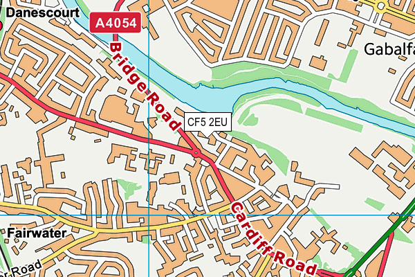 CF5 2EU map - OS VectorMap District (Ordnance Survey) CF5 2EU map - OS VectorMap District (Ordnance Survey)