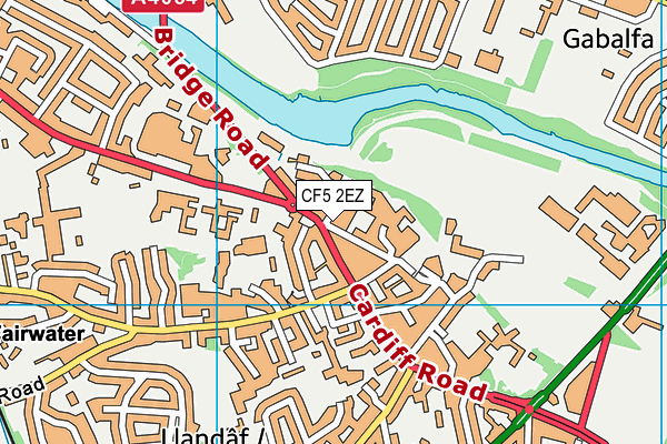 CF5 2EZ map - OS VectorMap District (Ordnance Survey) CF5 2EZ map - OS VectorMap District (Ordnance Survey)