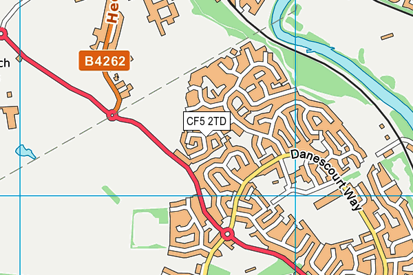 CF5 2TD map - OS VectorMap District (Ordnance Survey) CF5 2TD map - OS VectorMap District (Ordnance Survey)