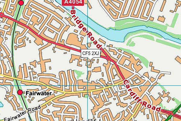 CF5 2XJ map - OS VectorMap District (Ordnance Survey) CF5 2XJ map - OS VectorMap District (Ordnance Survey)