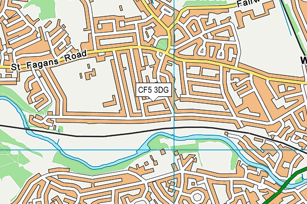 CF5 3DG map - OS VectorMap District (Ordnance Survey) CF5 3DG map - OS VectorMap District (Ordnance Survey)