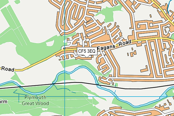 CF5 3EQ map - OS VectorMap District (Ordnance Survey) CF5 3EQ map - OS VectorMap District (Ordnance Survey)