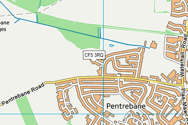 CF5 3RQ map - OS VectorMap District (Ordnance Survey) CF5 3RQ map - OS VectorMap District (Ordnance Survey)